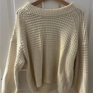 Universal Thread Off-the-Shoulder Cream Sweater